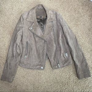 BLANK NYC BROWN SUEDE MOTO STYLE JACKET SIZE XS